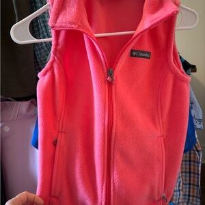 Columbia Vibrant Pink Fleece Vest